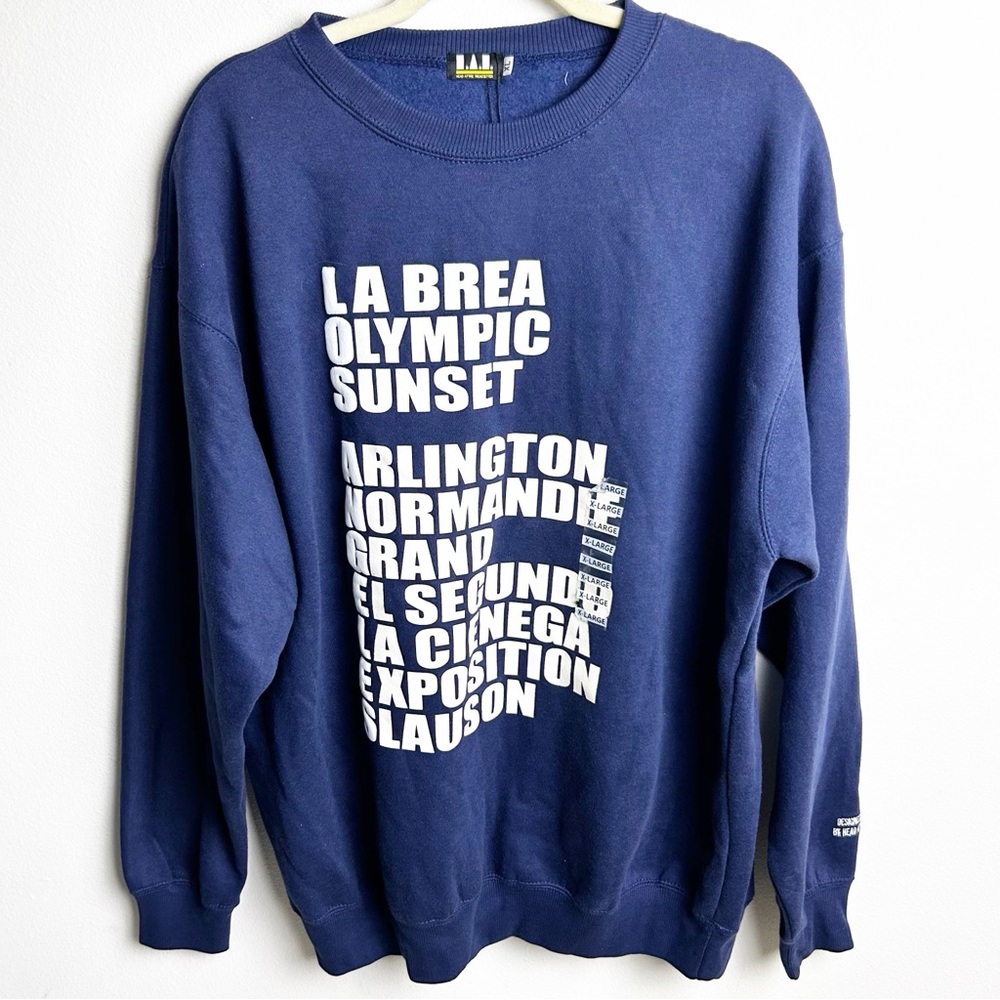 NWT Head Attire Trendsetter L.A. City Crewneck size: XL